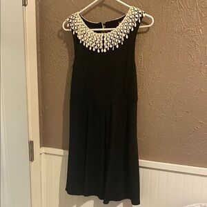 Free People Black Sleeveless A-Line Midi Dress
